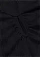 Geribd shirt met V-hals, halflange mouw, bonprix