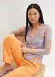 Mesh longsleeve, gevoerd, RAINBOW