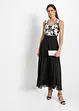 Maxi jurk met pailletten en borduursel, bonprix