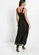 Maxi jurk met pailletten en borduursel, bonprix