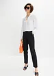 Cropped high waist broek in een linnen-viscosemix, bonprix
