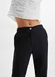 Cropped high waist broek in een linnen-viscosemix, bonprix