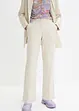 High waist linnen broek van een linnen-viscosemix, bonprix