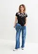 Katoenen shirt, korte mouw, bonprix