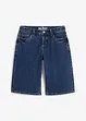 Wide leg jeans bermuda, mid waist, bonprix