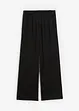 Wijde broek van gestructureerde jersey, high waist, bonprix