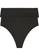 High waist string van glanzend materiaal (set van 2), bonprix