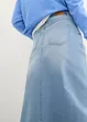 Stretch spijkerrok, midi lengte, John Baner JEANSWEAR