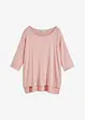 Boxy shirt met boothals, halflange mouw, bonprix