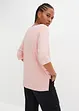 Boxy shirt met boothals, halflange mouw, bonprix