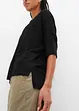 Boxy shirt met boothals, halflange mouw, bonprix