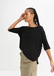 Boxy shirt met boothals, halflange mouw, bonprix