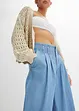 Wide leg jeans low waist, low stretch, bonprix
