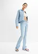 Flared jeans met riem (2-dlg. set), RAINBOW