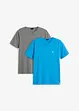 T-shirt met comfort fit (set van 2), bonprix