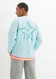 Sweater met kleurrijke mouwboorden, bonprix