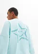 Sweater met kleurrijke mouwboorden, bonprix