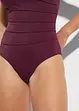 Corrigerend badpak met sierplooitjes, licht corrigerend, bonprix