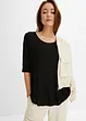 Shirt met ronde hals van zachte viscose, bonprix