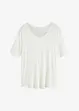 Shirt met ronde hals van zachte viscose, bonprix