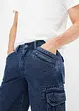 Cargo jeans bermuda van biologisch katoen, loose fit, RAINBOW