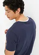 Henley shirt in layerlook van biologisch katoen met korte mouwen, regular fit, bpc bonprix collection