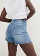 Stretch jeans short met high waist, John Baner JEANSWEAR