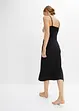 Lange slipdress met borduursel, bonprix