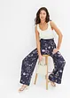 Jersey broek met bloemenprint, bonprix