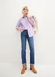 Stretch jeans mid waist, straight, bonprix