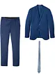 Pak met stropdas, slim fit (3-dlg. set), bonprix
