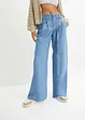 Wide leg jeans low waist, low stretch, bonprix