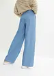 Wide leg jeans low waist, low stretch, bonprix