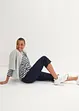 Capri broek van katoenmix met comfortband, bonprix