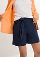 Twill short met strikceintuur, bpc bonprix collection