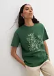 T-shirt met print van biologisch katoen, bonprix