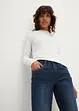 Stretch jeans mid waist, straight, bonprix