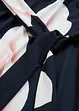 High-low jurk van jersey met strikceintuur, bonprix