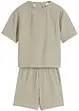 Jongens mousseline overhemd en short (2-dlg. set), bpc bonprix collection