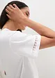 Shirt met broderie anglaise, bonprix