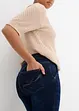 Stretch boyfriend jeans mid waist, met comfortabele band, bonprix