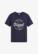 T-shirt met V-hals van biologisch katoen, bonprix