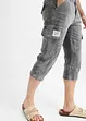 3/4 jeans met cargozakken, loose fit, John Baner JEANSWEAR