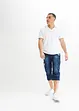 3/4 jeans met cargozakken, loose fit, John Baner JEANSWEAR