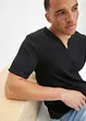 Geribd shirt van biologisch katoen, korte mouw, John Baner JEANSWEAR