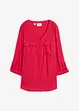 Blouse met lange mouwen en V-hals van vloeiende viscose, bonprix