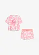 Meisjes T-shirt en short van biologisch katoen (2-dlg. set), bonprix