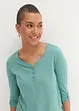 Shirt met knoopsluiting van biologisch katoen, bonprix