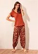 Shirt in een viscosemix, korte mouw, bonprix