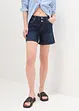 Mid waist jeans short met biologisch katoen, wide leg, John Baner JEANSWEAR